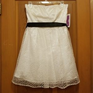 Hailey Logan White Dress, Size 7/8